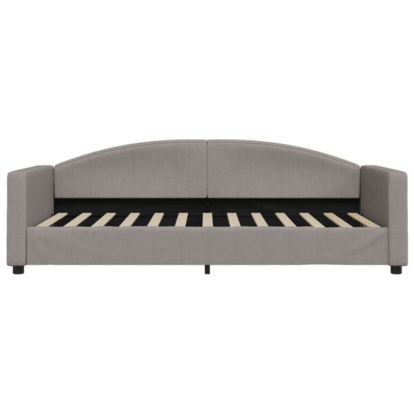 vidaXL Dnevni krevet smeđesivi 90 x 200 cm od tkanine