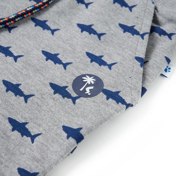 Dječje kratke hlače s vezicom svjetlosive prošarane 104