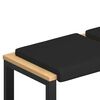 vidaXL Jastučić za klupu 4 kom. Umjetna koža Crna Dubina 35 cm