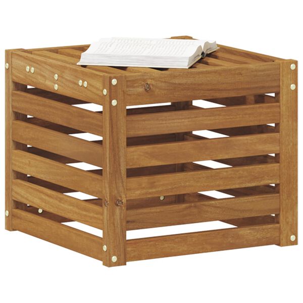 vidaXL Vanjska stolica klupa Prirodna 43 x 43 x 37 cm