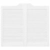vidaXL Okretna vrata s re&scaron;etkama Dizajn 1 par bijela 90x100 cm