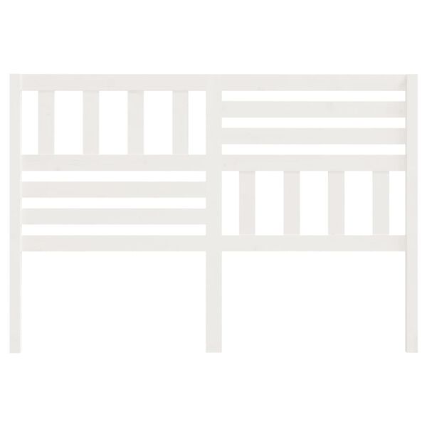 vidaXL Uzglavlje za krevet bijelo 166 x 4 x 100 cm od masivne borovine