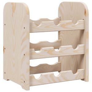 vidaXL Stalak za vino 33 x 25 x 37 cm od masivne borovine