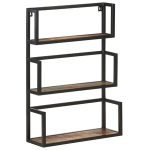 vidaXL Zidna polica 60 x 20 x 85 cm od masivnog obnovljenog drva