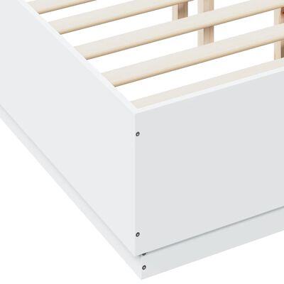 vidaXL Okvir za krevet bijeli 120x190 cm konstruirano drvo