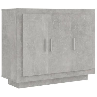 vidaXL Komoda siva boja betona 92x35x75 cm od konstruiranog drva