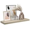vidaXL Plutajuća zidna polica boja hrasta 80 x 23,5 x 3,8 cm MDF