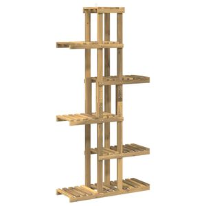 vidaXL Stalak za biljke Bijela 68 x 23,5 x 140 cm Čvrsto drvo akacije