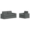 vidaXL Sofa 2 pcs Tamno siva 182 x 80 x 82 cm tkanina