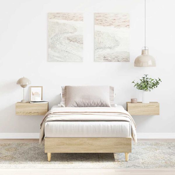 vidaXL Okvir kreveta bez madraca sonoma hrast 100x200 cm