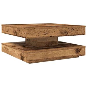 vidaXL Klub stolić rotirajući za 360 stupnjeva od starog drva 70x70x34,5 cm