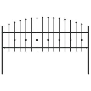 vidaXL Ograda sa &scaron;iljcima ASTEN 200 x 110 cm Čelik s prahom premazan