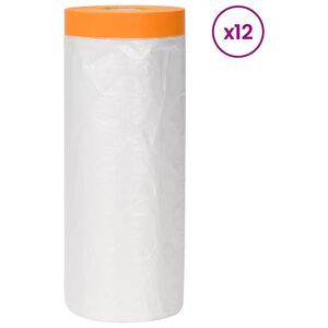 vidaXL Prozračna ploča s ljepilom 12 kom. *Transparent*an HDPE