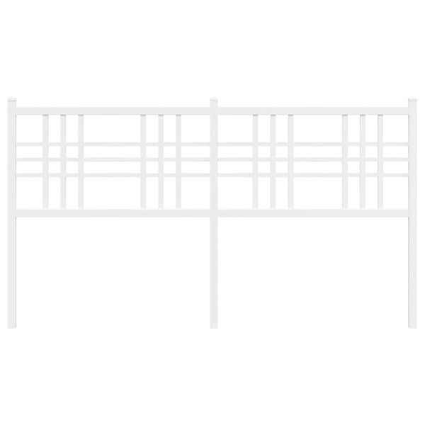 vidaXL Metalno zamjensko uzglavlje bijelo 160 cm