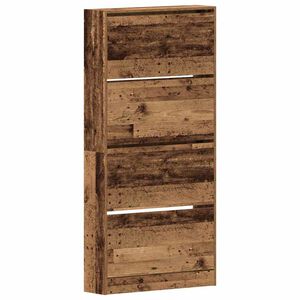 vidaXL Ormar za cipele 80 x 21 x 163,5 cm Konstruirano drvo Staro drvo