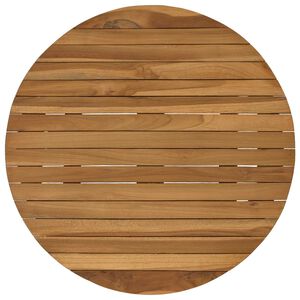 vidaXL Gornji dio stola &Oslash; 60 x 3,5 Kružni Čvrsto teak drvo Prirodna