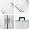 vidaXL Rampu za Kolica 270 kg Srebrno 92 x 73 x 5 cm Aluminij