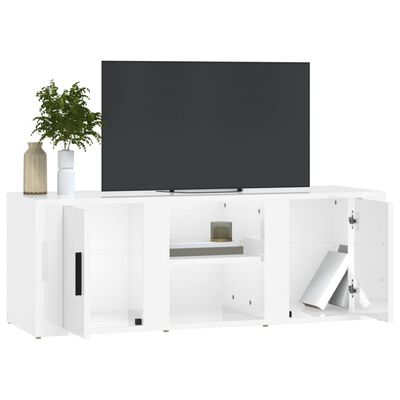vidaXL TV ormarić sjajni bijeli 100x31,5x35 cm od konstruiranog drva