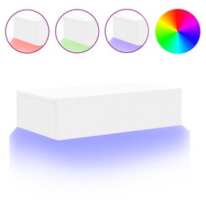 vidaXL TV ormarić s LED svjetlima bijeli 60 x 35 x 15,5 cm