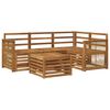 vidaXL Set vanjskih sofa 5 kom. Prirodna Poliester