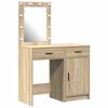 vidaXL Toaletni stol 2 kom. Smeđa 50 x 41 x 135 cm Konstruirano drvo