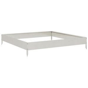 vidaXL Povišena vrtna gredica 100 x 100 x 18,5 cm nehrđajući čelik