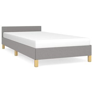 vidaXL Okvir kreveta bez madraca svjetlosivi 90x200 cm od tkanine