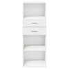 vidaXL Visoka komoda bijela 45 x 42,5 x 124 cm od konstruiranog drva