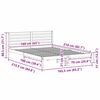 vidaXL Krevetna konstrukcija Smeđa 160 x 210 cm Čvrsto borovo drvo