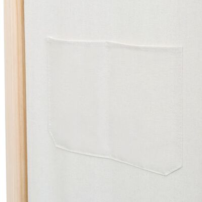 vidaXL Sobna pregrada sa 6 panela od tkanine 240 x 170 x 4 cm krem