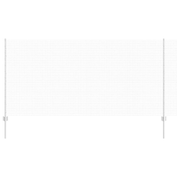 vidaXL Ograda s postovima Srebrno 1,2 x 10 m Čelik