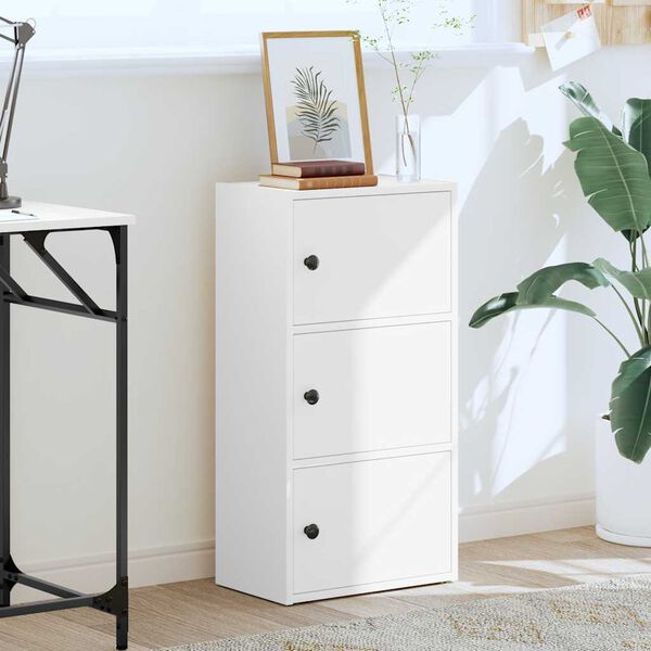 vidaXL Regal za knjige bijeli 40x24x77 cm konstruirano drvo