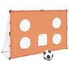 vidaXL Dječji nogometni gol s podlogom za metu i loptom 182x62x118 cm