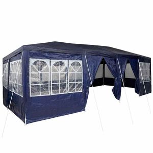 vidaXL &Scaron;ator za zabave 800 x 400 x 266 cm Plava Polietilen