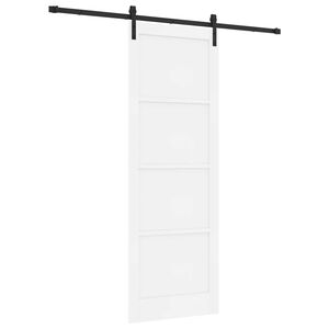 vidaXL Klizna vrata Bijela 83 x 232 cm Masivna borovina