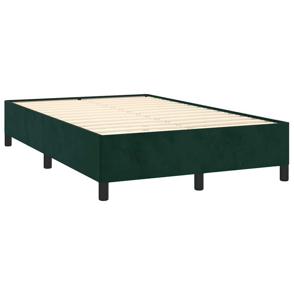 vidaXL Krevet box spring s madracem tamnozeleni 120x190 cm bar&scaron;unasti