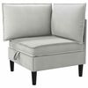 vidaXL Kauč u kutu s ladicom Svjetlosiva Bar&scaron;un