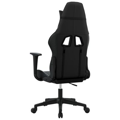vidaXL Masažna igraća stolica crna od umjetne kože