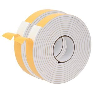 vidaXL Samoljepljiva pjenasta traka 2 pcs Bijela 40mm x 5m CR pjena