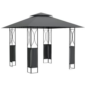 vidaXL Sjenica s krovom antracit 300 x 300 x 270 čelična