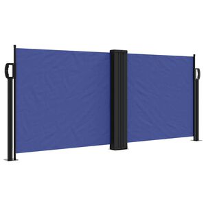 vidaXL Uvlačiva bočna tenda 100 x 600 cm plava