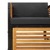 vidaXL 6-dijelna set vrtnih sofa s jastucima masivno bagremovo drvo