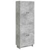 vidaXL Set ormara 2 pcs Betonska siva 66 x 34,5 x 90 cm
