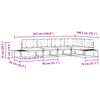 vidaXL Set vanjskih sofa 6 Komad Prirodna i antracit