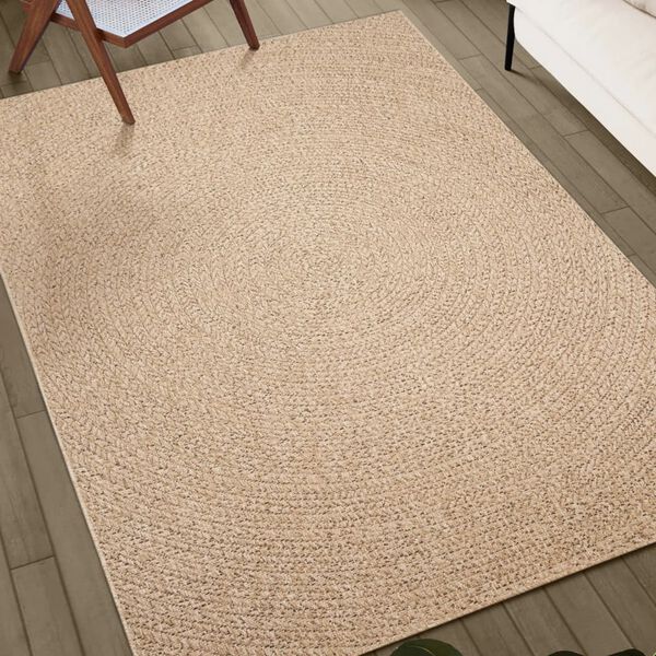 vidaXL Tepih ZIZUR 200 x 200 cm s izgledom jute unutarnji i vanjski