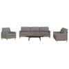 vidaXL 3-dijelni set sofa smeđesivi od tkanine