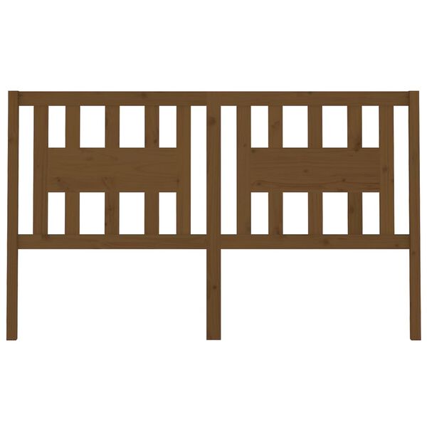 vidaXL Uzglavlje smeđa boja meda 141 x 4 x 100 cm od masivne borovine