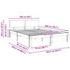 vidaXL Krevetna konstrukcija s uzglavljem Vosak smeđa 160 x 200 cm
