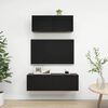 vidaXL 2-dijelni set TV ormarića od konstruiranog drva crni