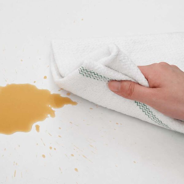 vidaXL Krpe za či&scaron;ćenje 5 kom bijele sa zelenim prugama 50 x 60 cm